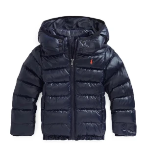 Mörkblå dunjacka från Ralph Lauren - Säljer en snygg mörkblå dunjacka från Ralph Lauren med blått märke. Jackan är inte använd bara provad❤️ inga defekter💓