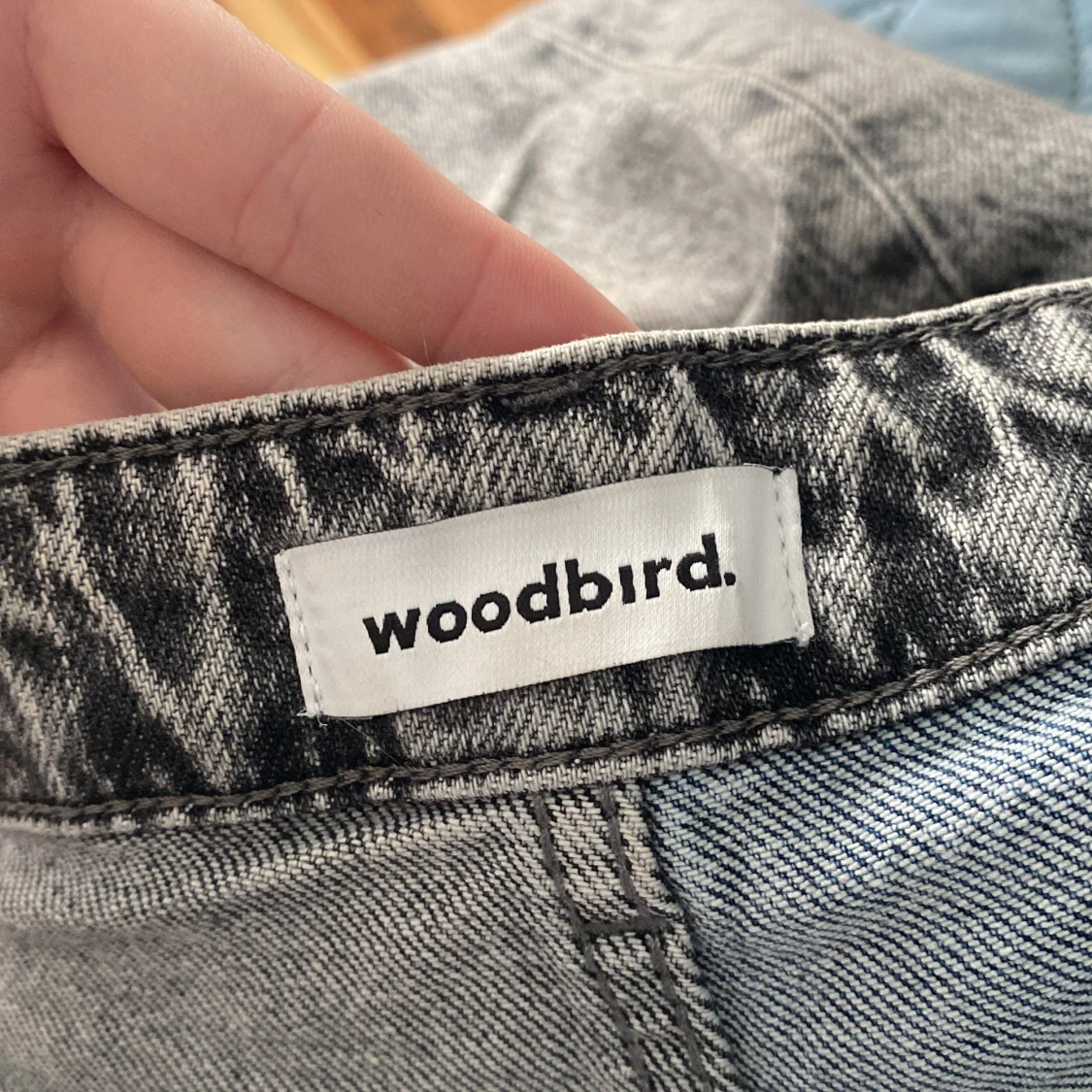 Tvåfärgade straight jeans  - 93