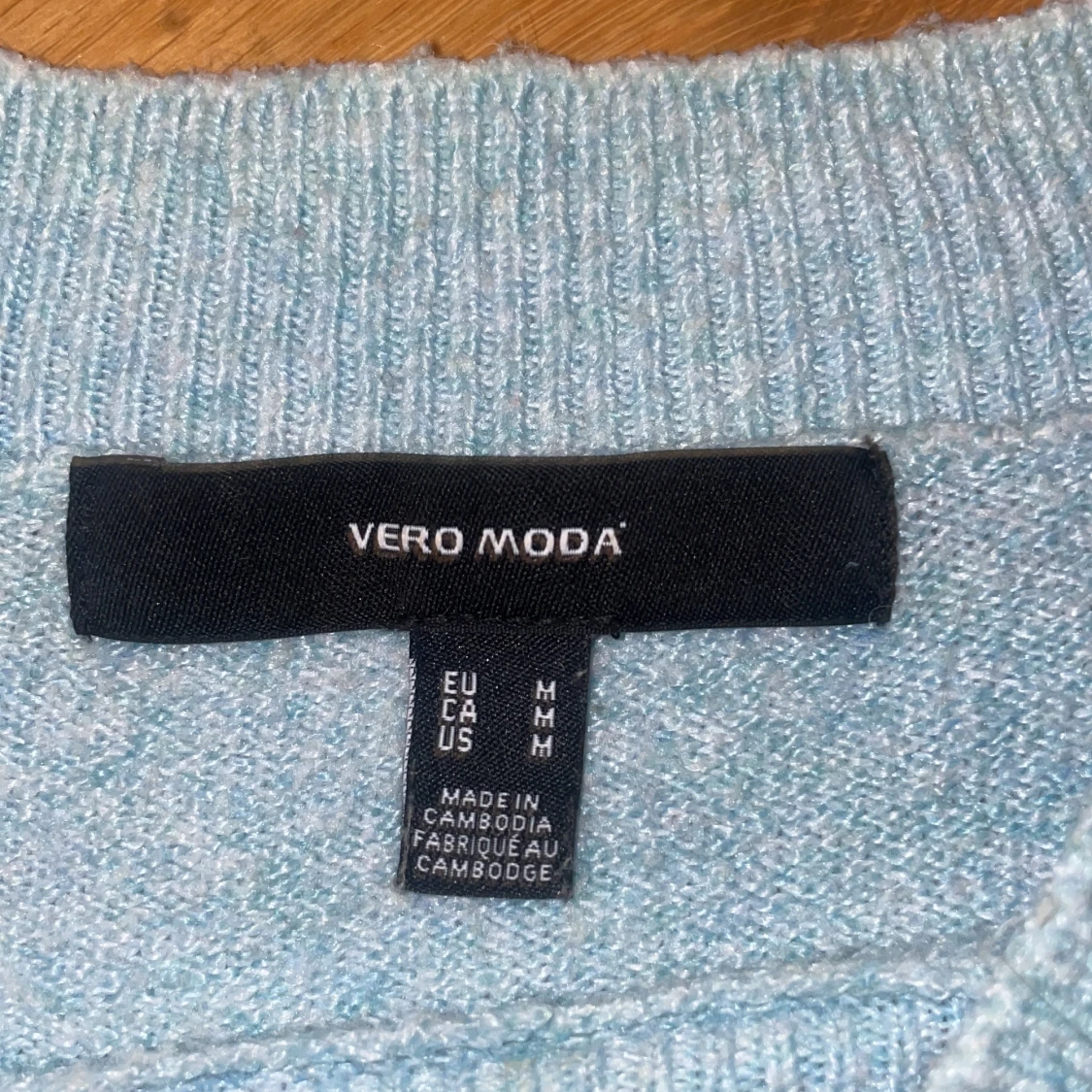 Turkos stickad tröja - 90