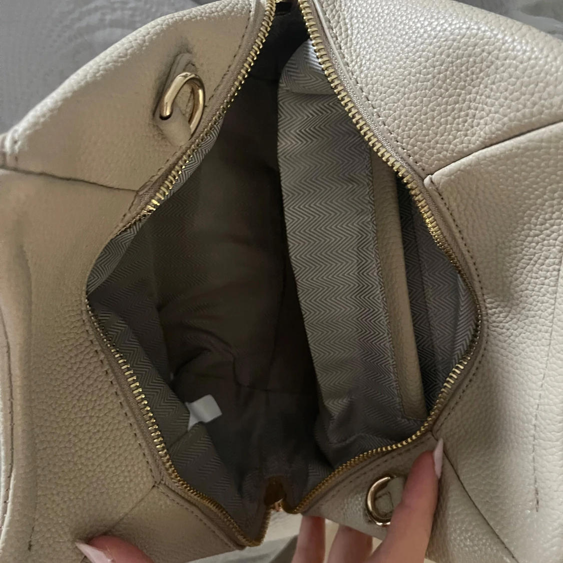 Beige handväska - 91