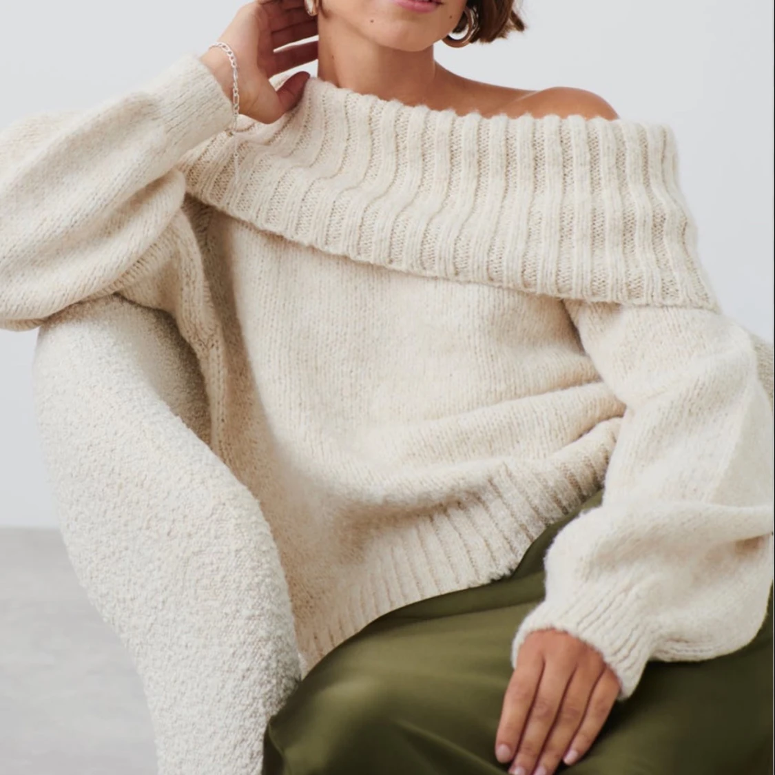 Off shoulder tröja från Gina! Perfekt till hösten 🤎