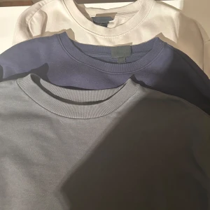 Tre sweatshirts! - 2 från hm 1 från weekday alla str L men mer M skulle jag säga 