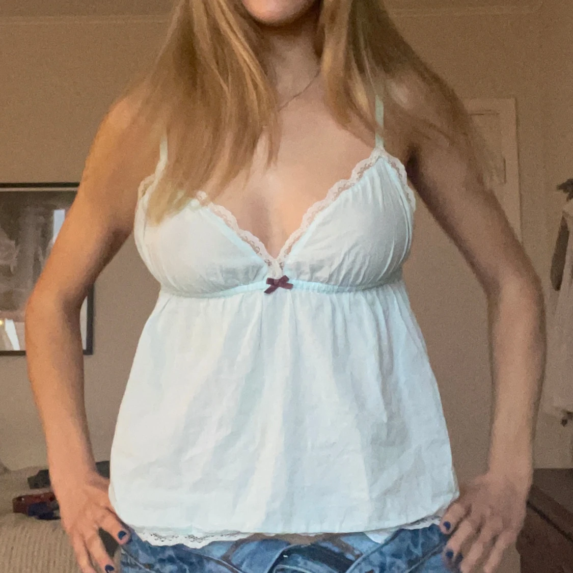 Ljusblått Odd Molly-linne - 91