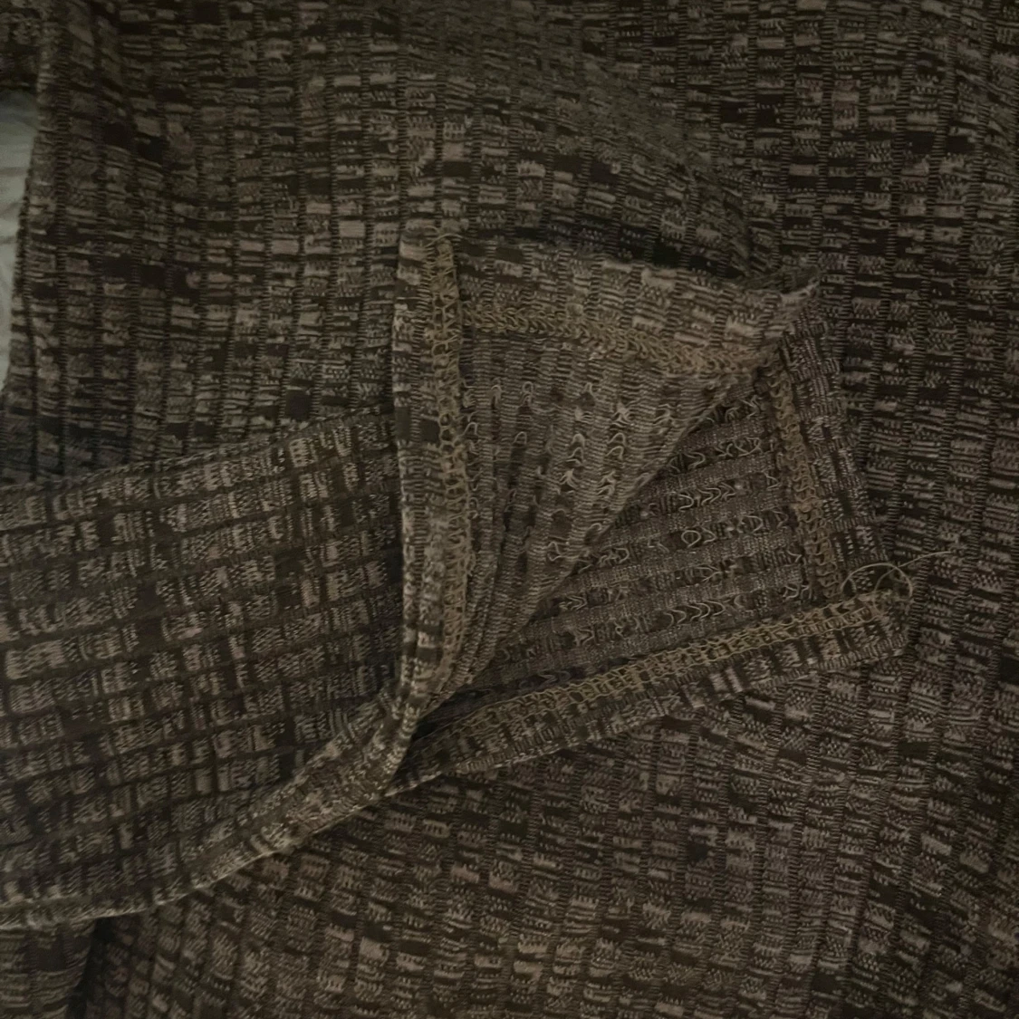 Brun ribbad topp  - 92