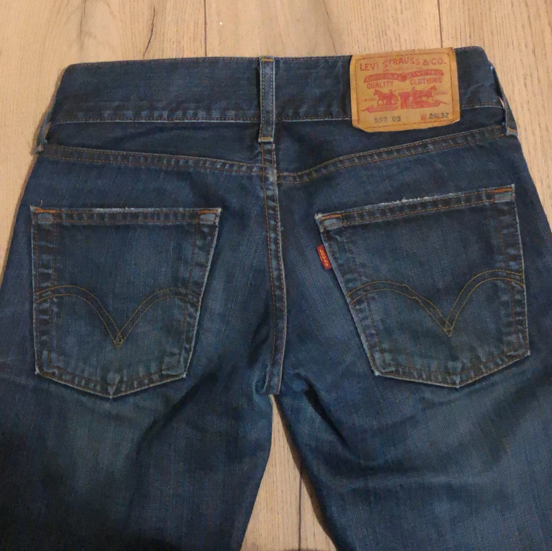 Blå bootcut jeans - 93