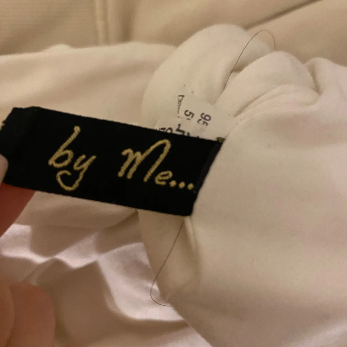 Vit långärmad topp från by Me - 90