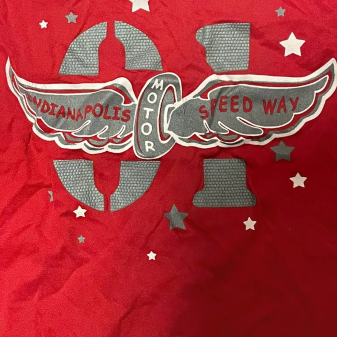 Vintage Biker Röd Och Grå Blus - 91