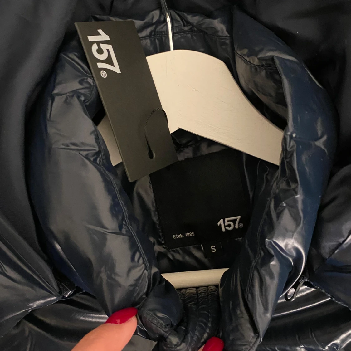 Blå pufferjacka från Lager157 - 92