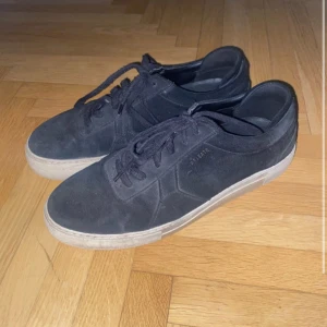 Svarta sneakers från Axel Arigato - Snygga svarta sneakers i mocka från Axel Arigato med vit sula och klassisk snörning. Perfekta för en stilren look. De är använda rätt mycket och kan vara lite slitna och ett litet hål i sulan under skon finns men inget som påverkar. Hör av er för att diskutera priset och köparen betalar frakten👍