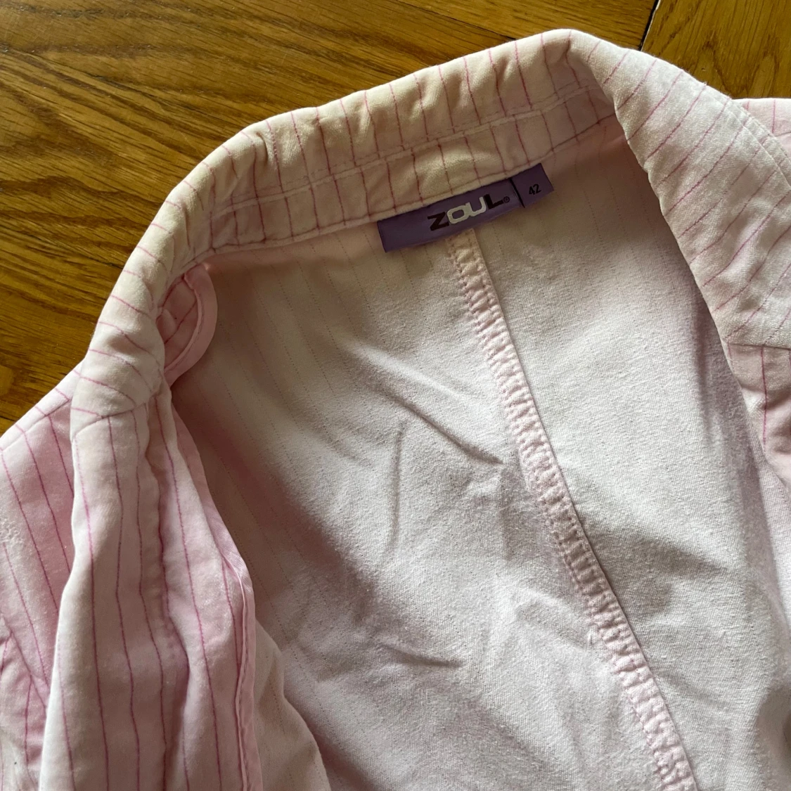 Rosa randig kavaj från Zoul - 1