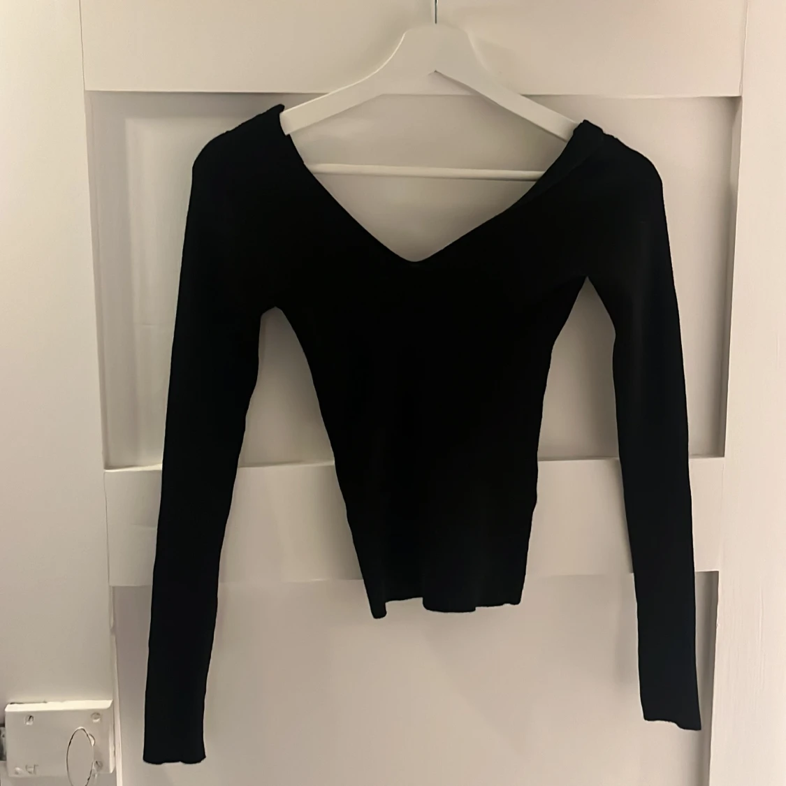 Svart långärmad topp - 90