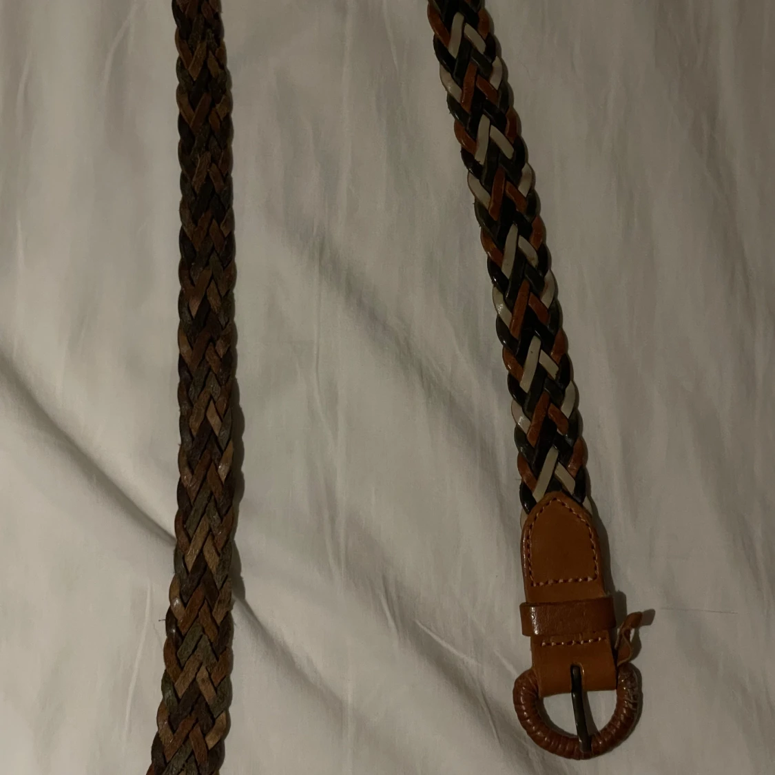 Flätat bälte i flera färger - 90