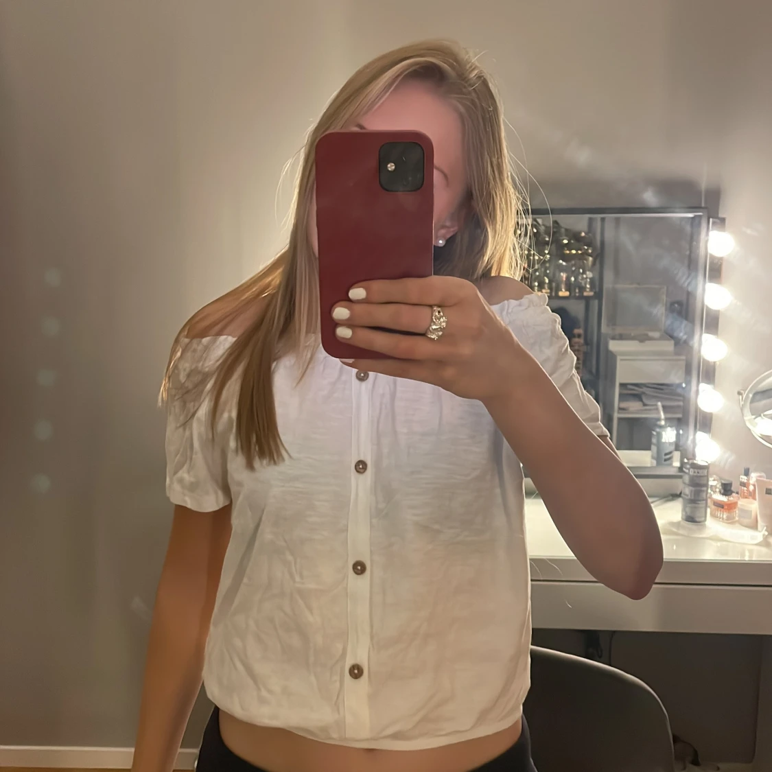 Vit offshoulder topp från Hampton Republic