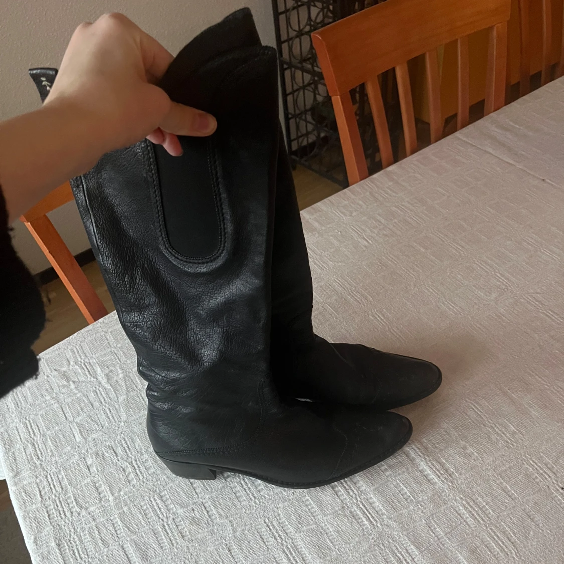 Svarta stövlar med dragkedja - 2