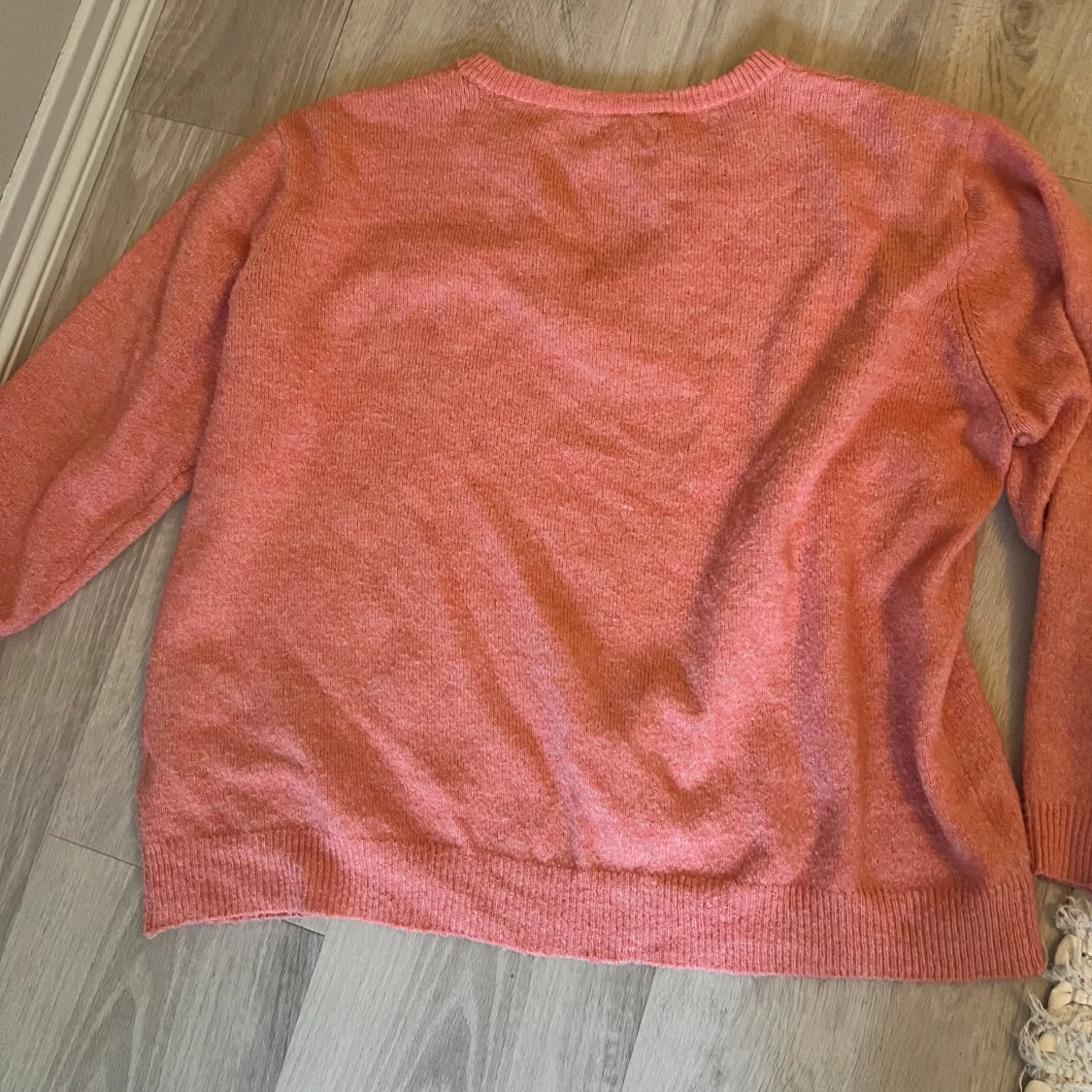 Aprikos stickad tröja - 1