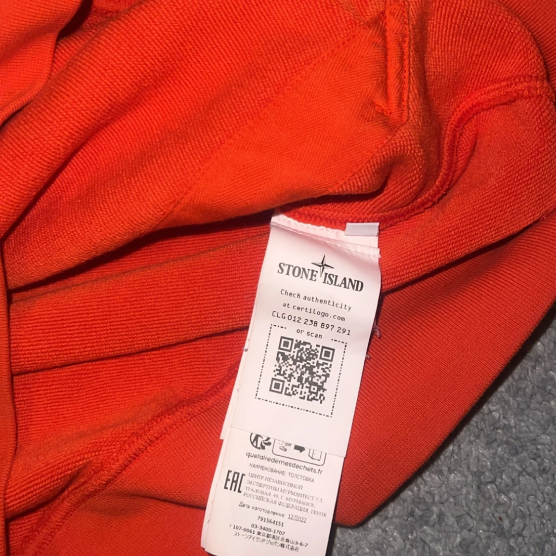 Orange hoodie från Stone Island - 3