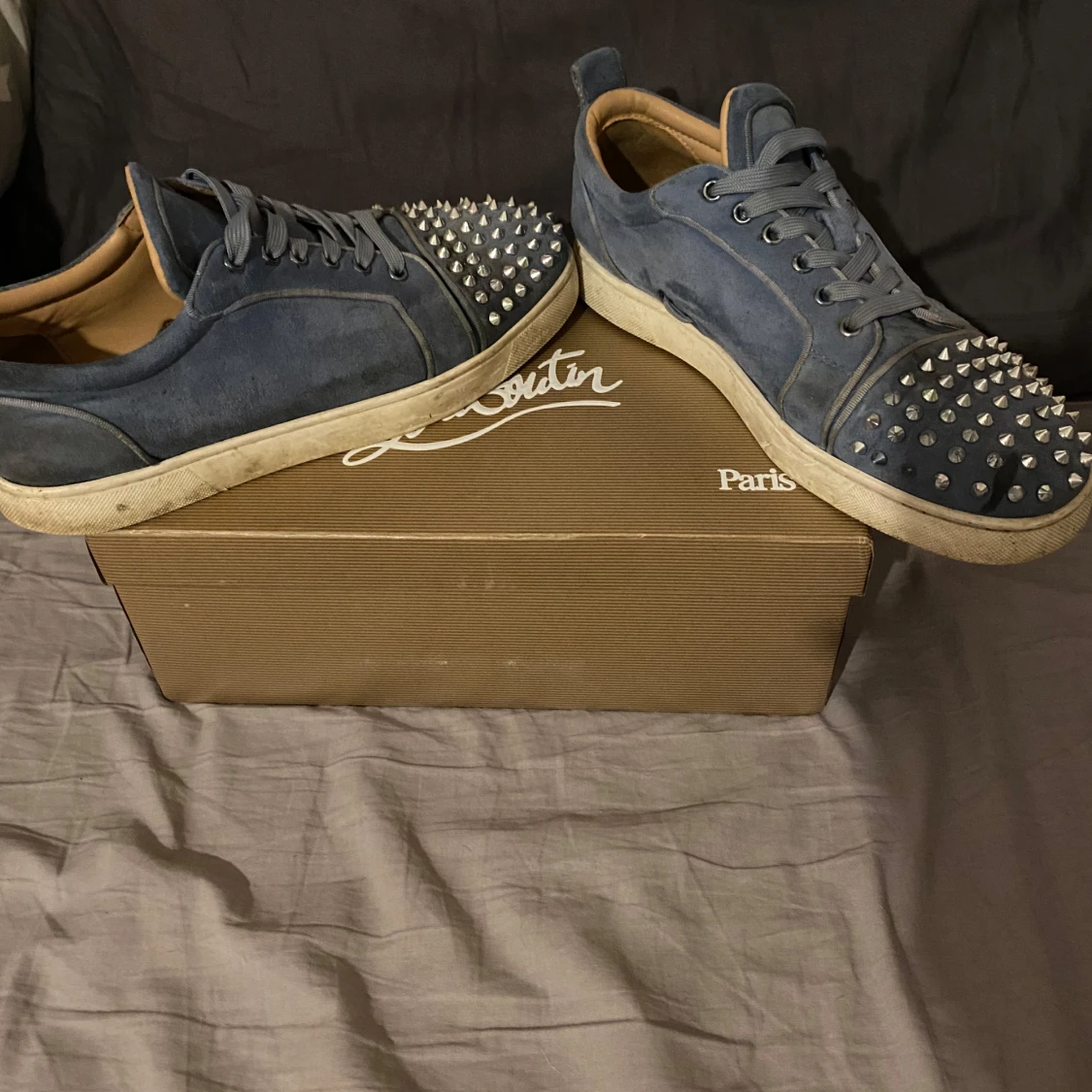 Blå sneakers från Christian Louboutin - 3