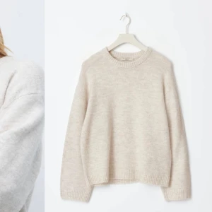 Beige stickad tröja från Gina Tricot - Säljer en tröja från Gina, prislappen är kvar för jag inte har använt den. 🩷skriv för fler bilder 