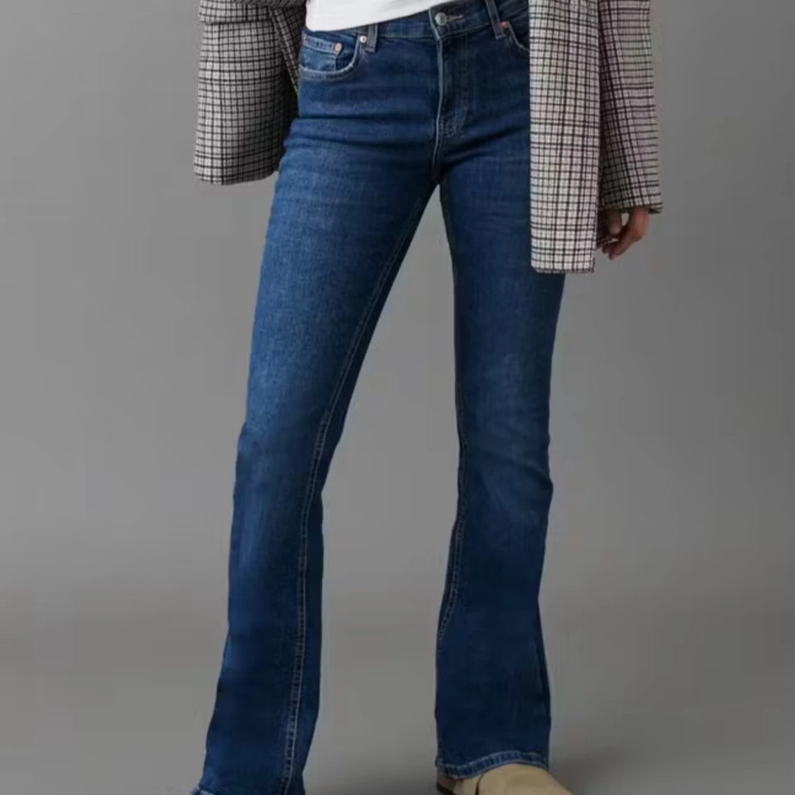 blåa bootcut jeans❣️ - 1