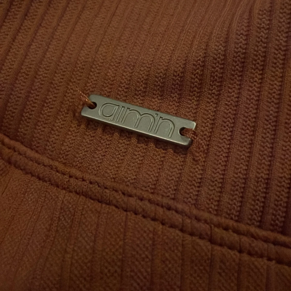 Typ rosa ribbade leggings från Aim'n - 2