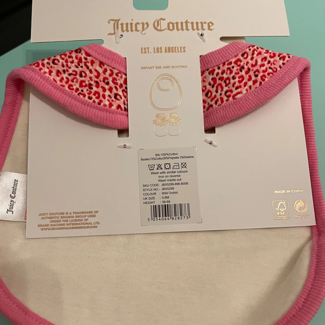 Rosa och vita babysockor från Juicy Couture - 90