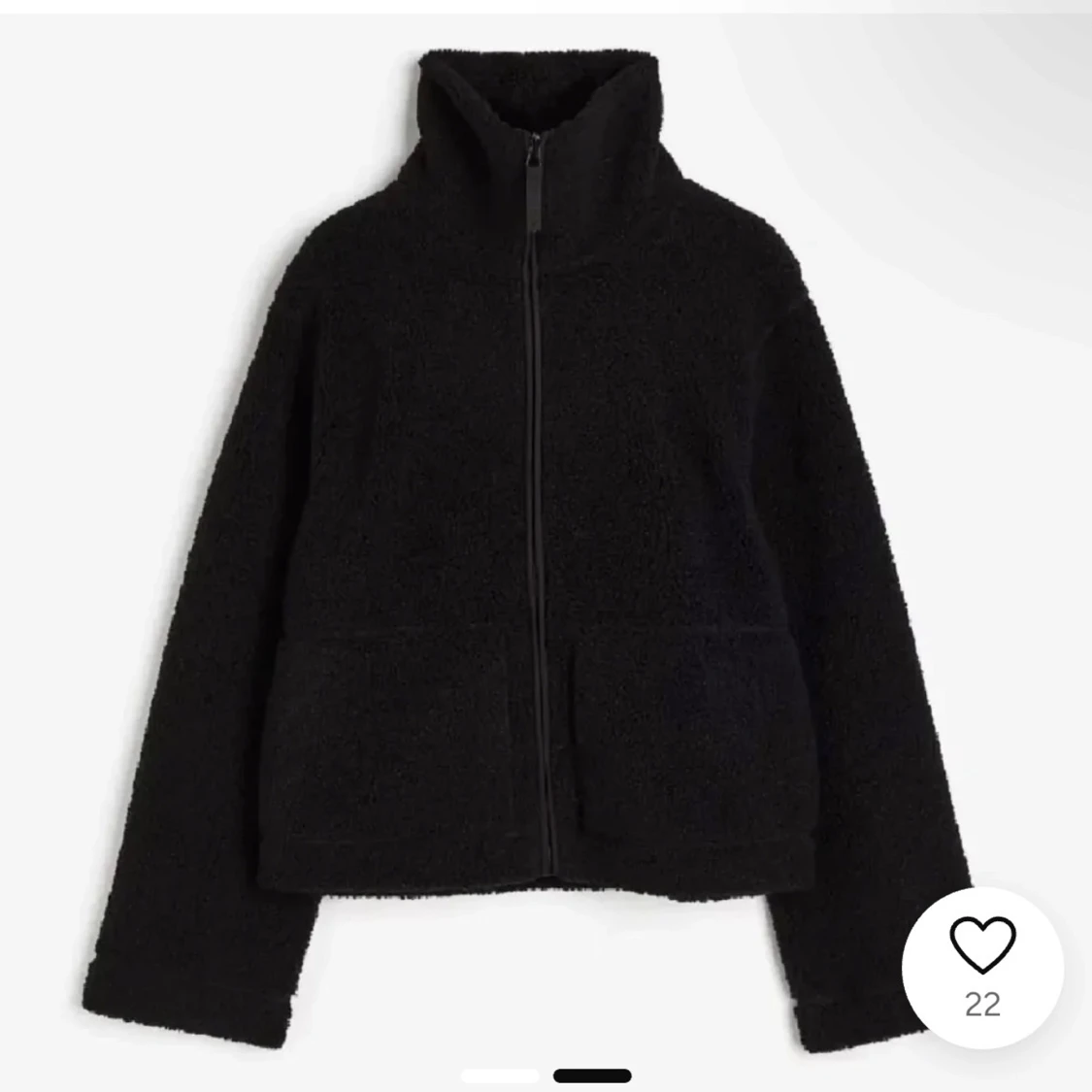 Svart teddyjacka med dragkedja Intressekoll!!!