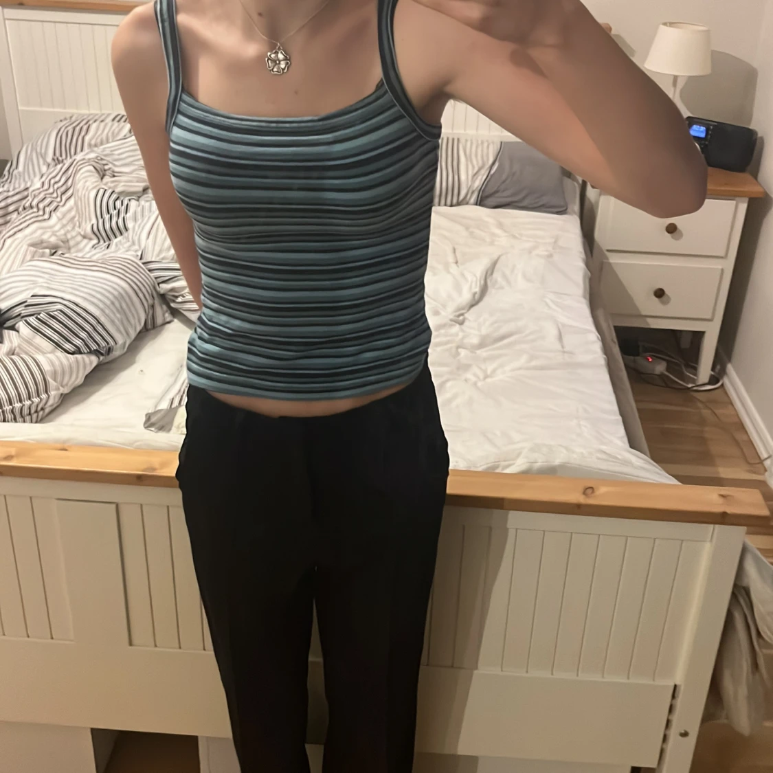 Randig linnetopp från L.O.G.G. Storlek s - 92