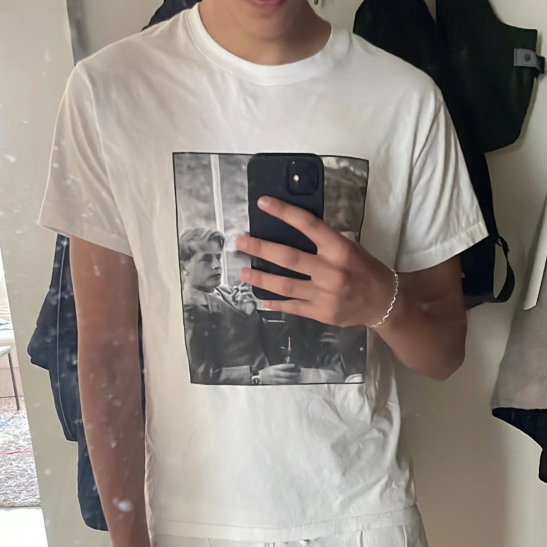 Vit t-shirt med tryck