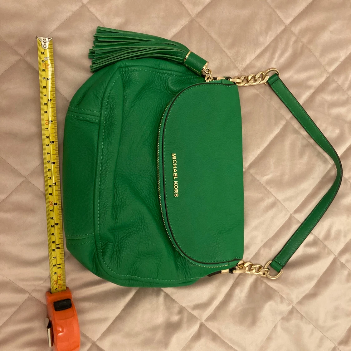 Grön axelväska från Michael Kors - 3