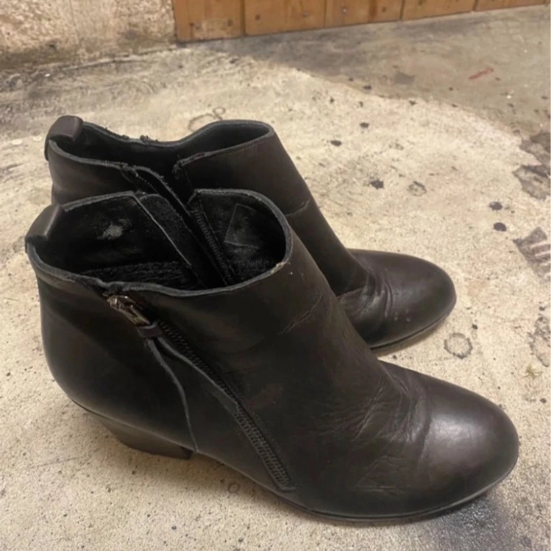 Svarta boots med dragkedja - 1