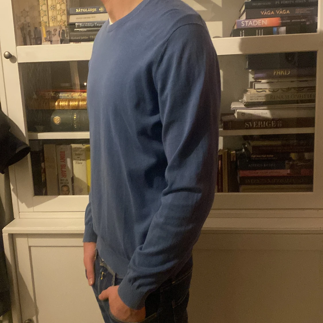 Blå tröja från Massimo Dutti - 90