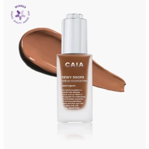 CAIA Dewy Drops Serum Foundation - Helt oanvänd foundation ifrån caia i färgen 50w. CAIA Dewy Drops Serum Foundation med vitamin E ger en strålande och naturlig finish. Orginalpris är 345kr och jag säljer den för 300kr inkl frakt. Priset kan diskuteras.