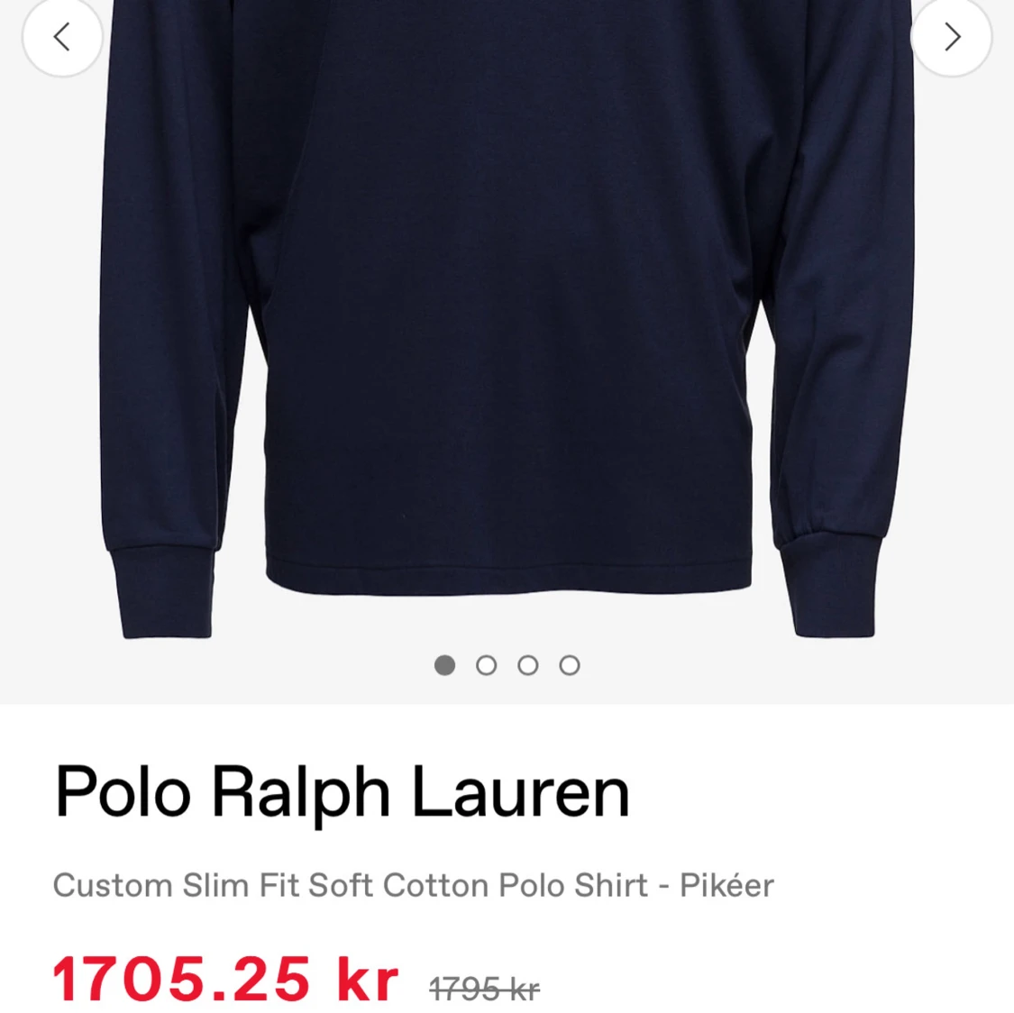 Mörkblå pikétröja från Polo Ralph Lauren - 91