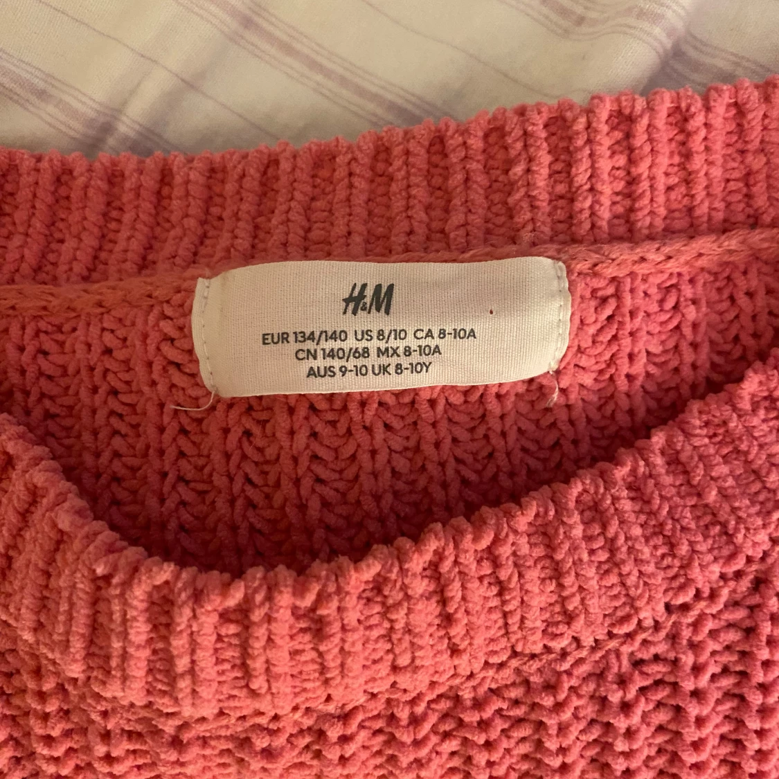 Rosa stickad tröja från H&M - 91