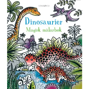 Förvandla de svartvita illustrationerna av dinosaurier i denna magiska målarbok till fantastiska, färgsprakande scener, det enda som behövs är vatten! Doppa den medföljande penseln i vatten, stryk den över bilderna och se hur färgerna framträder, som genom magi! Boken innehåller femton illustrationer av dinosaurier i olika miljöer. I serien Magisk målarbok finns också:Regnbågar Rymden I trädgården    Format Häftad   Omfång 32 sidor   Språk Svenska   Förlag Lind & Co   Utgivningsdatum 2022-07-01   Medverkande Federica Iossa   ISBN 9789180184243  