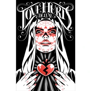 Love Hurts Deluxe (inbunden) - Kärlek gör ont. Speciellt när du bestämmer dig för att dumpa din sviniga kille på en zombieinfesterad strand, när bottenlös kärlek till en sjöjungfru leder till avgrundsdjup olycka eller när inte ens döden ger dig vila från ett påträngande ex. Kärlek gör särskilt ont i Kim W. Anderssons romantiska skräcknoveller.  LOVE HURTS DELUXE samlar alla de 33 genre-överskridande berättelserna tillsammans med extra-material i form av nytecknade serier, skisser, manus-utkast och exklusiva gästinlägg från några av Sveriges mest namnkunniga serieskapare och kreatörer.  Kim W. Andersson har gjort sig ett namn både i Sverige och runt om i världen med sina unika, ofta mörka och blodiga, serier. Förutom LOVE HURTS har han även gett ut den otäcka serieromanen ALENA (2011) och rymdoperan ASTRID: VULKANMÅNENS KULT (2016).  Det mest geniala med Love Hurts, utöver Kims enastående bildberättande, ligger i hur det övergripande ämnet inbjuder till så varierade infallsvinklar. Kärlek kommer i alla tänkbara former, och den oundvikliga hjärtesorgen är aldrig den andra lik.Ur förordet av Orvar SäfströmKim W. Andersson skiljer sig från de flesta andra svenska serieskapare i det att han tecknar som de allra bästa av internationella tecknare.Jonas Thente, DNInte nog med att han balanserar skräck och psykologisk realism med vardagsondska, det är sjukt snyggt också. Kim W. Andersson är bäst i Sverige.Johanna Koljonen, kritiker och programledare  If you’ve ever had your chest ripped open and your heart yanked out, this is a fine book for you.Horror Novel Reviews  Alla som gillar skräck, alla som gillar serier och alla som har humor borde omgående läsa ”Love Hurts”Litteraturmagazinet    Format Inbunden   Omfång 384 sidor   Språk Svenska   Förlag Apart Förlag   Utgivningsdatum 2017-12-28   Medverkande Johan Kimrin   Medverkande Orvar Säfström   Medverkande Orvar Säfström   Medverkande Sara Bergmark Elfgren   Medverkande Jan Bielecki    Medverkande Jonna Björnstjerna    Medverkande Jonas Darnell    Medverkande Sofia Falkenhem   Medverkande Fabian Göransson   Medverkande Oskar Henrikson   Medverkande Karl Johnsson   Medverkande Jenny Jägerfeld   Medverkande Kalle Lind   Medverkande Jesper Rönndahl   Medverkande Peter Snejbjerg   Medverkande Mats Strandberg   Medverkande Fredrik Strömberg   Medverkande Liv Strömquist   Medverkande Johan Wanloo   ISBN 9789187877407  