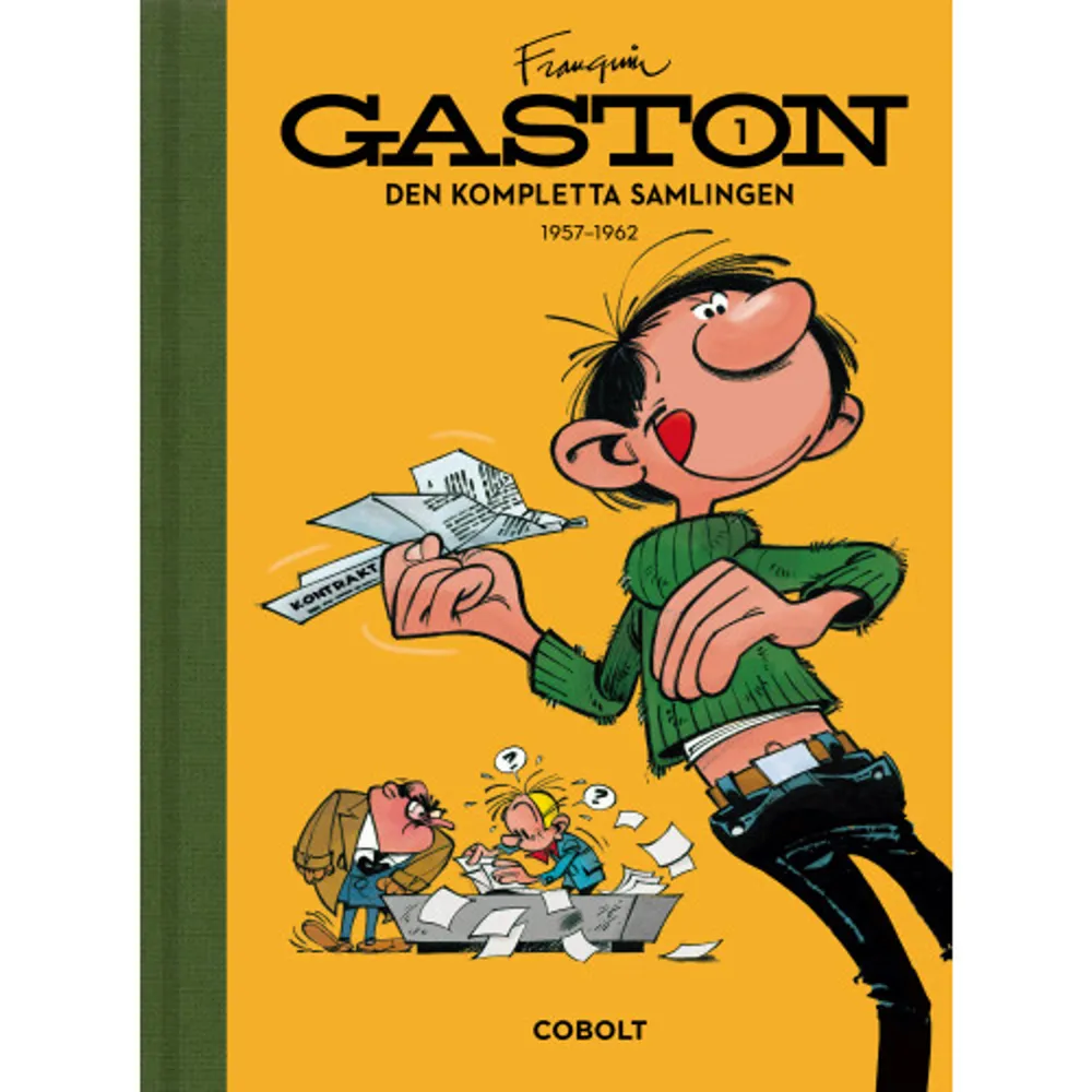 1957 dök Gaston oanmäld upp på redaktionen för tidningen Spirou. Det skulle snart visa sig att han var där för att stanna, trots kalabaliken och katastroferna som följde i hans spår. Då Gastons uppfinningar och allmänna lättja inte leder till sammandrabbningar med Nicke, så driver han direktör Gyllenhammer till vansinne varje gång denne kommer för att underteckna kontrakten.Cobolts samlingsutgåva i sex delar innehåller samtliga Gaston-serier i kronologisk ordning samt ett stort antal reklamserier och specialteckningar. Serierna presenteras här med helt ny färgläggning och textning, och i nyöversättning av Björn Wahlberg. I varje volym ingår också ett fylligt extramaterial som berättar historien om Gaston och hans värld. Den belgiske serieskaparen André Franquin (1924-1997) var en av seriehistoriens främsta tecknare och humorister. Han är mest känd för sina serier med Gaston, Spirou och Marsupilami.     Format Halvklotband   Omfång 175 sidor   Språk Svenska   Förlag Cobolt Förlag   Utgivningsdatum 2018-10-05   Medverkande André Franquin   Medverkande Björn Wahlberg   Medverkande Peter Sparring   Medverkande Björn Wahlberg   ISBN 9789187861901  . Böcker.