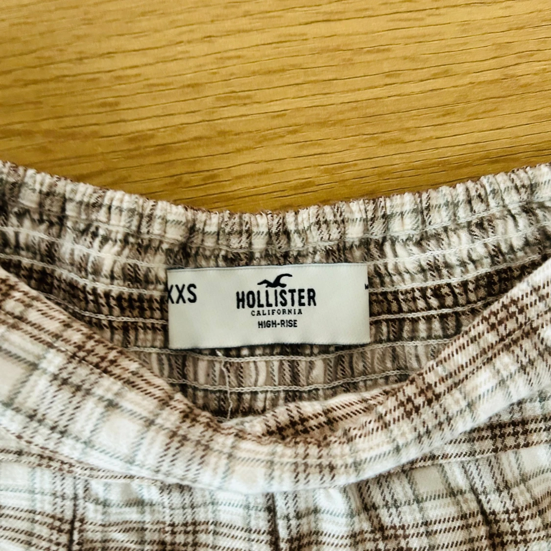 Ny jättefin kort rutig kjol pleated skater skirt Hollister xxs - 1