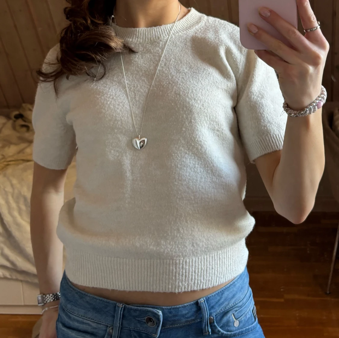 Stickad T-shirt  - 1