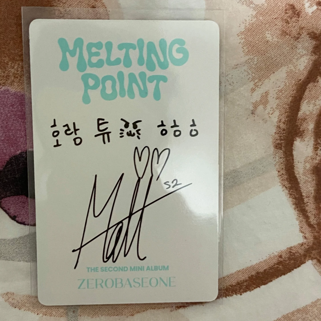 Fotokort från Zerobaseone Matthew - Melting Point - 1