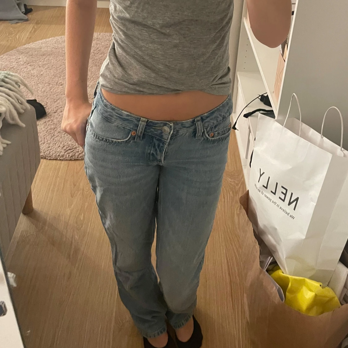 Lågmidjade jeans