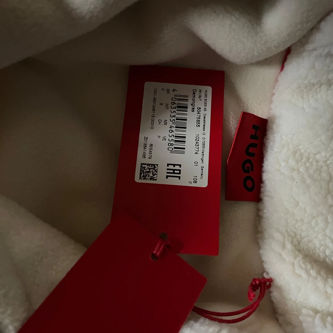 Vit fleecejacka från Hugo - 90