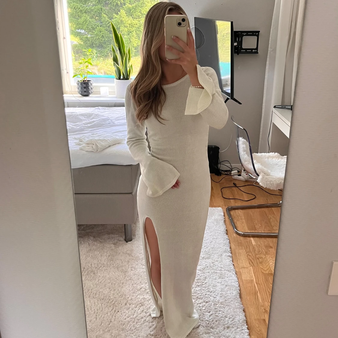 Stickad maxiklänning  - 90