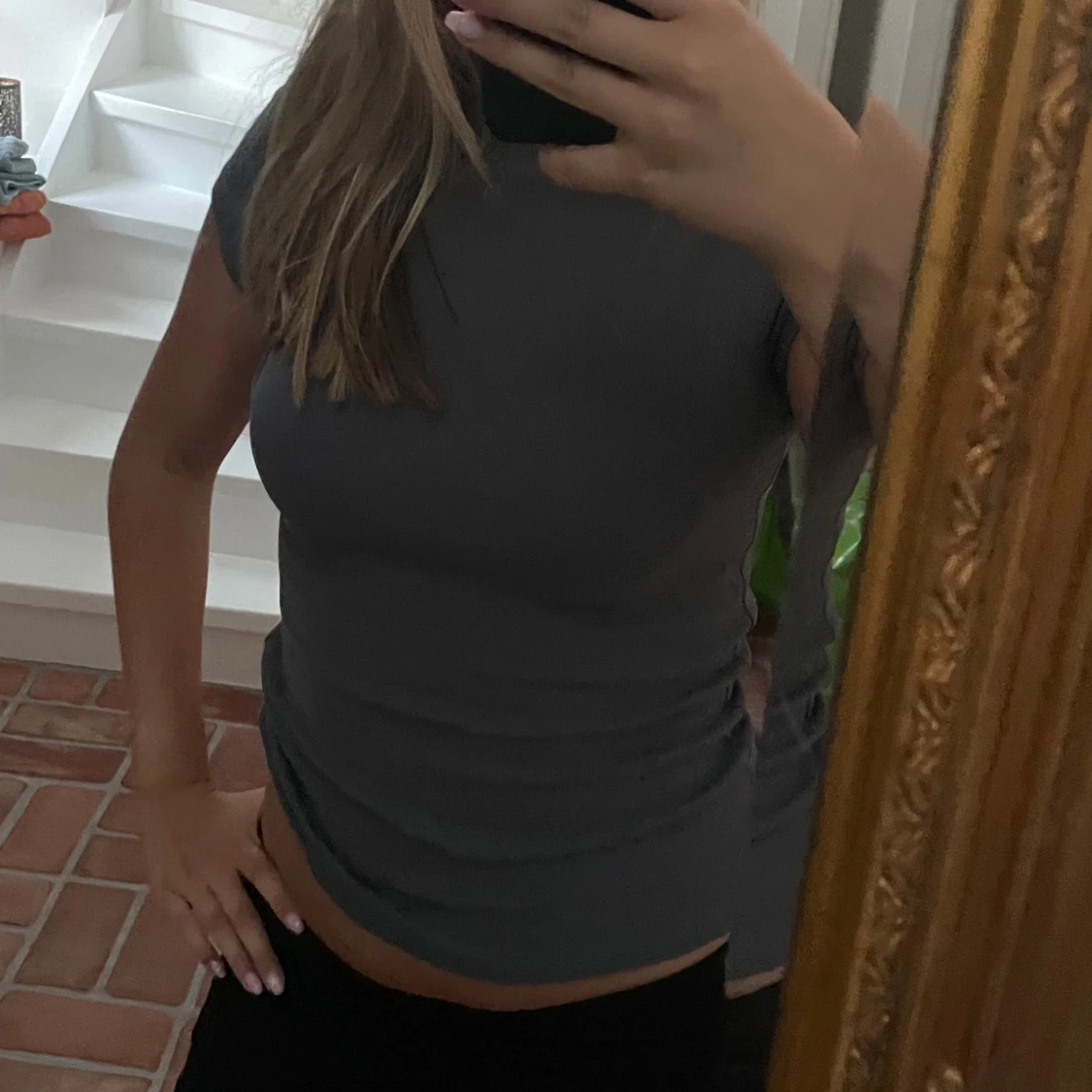 Grå tight topp - 90