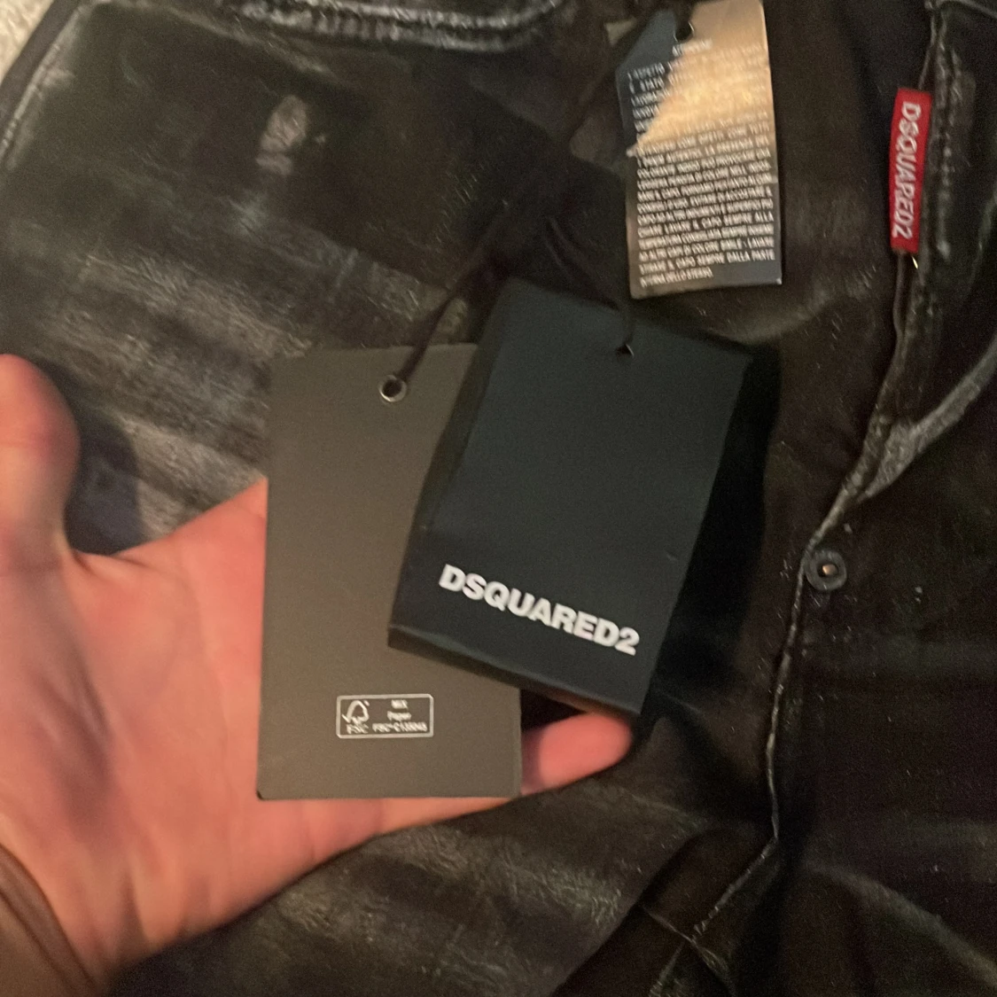 Svarta jeansshorts från Dsquared2 - 93