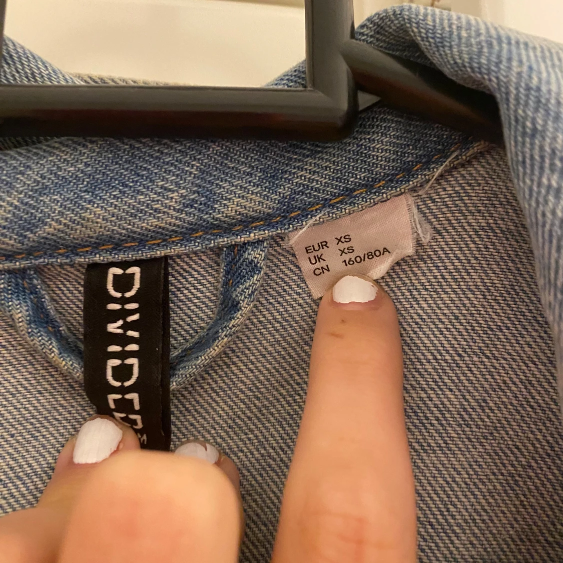 Blå jeans jacka - 90