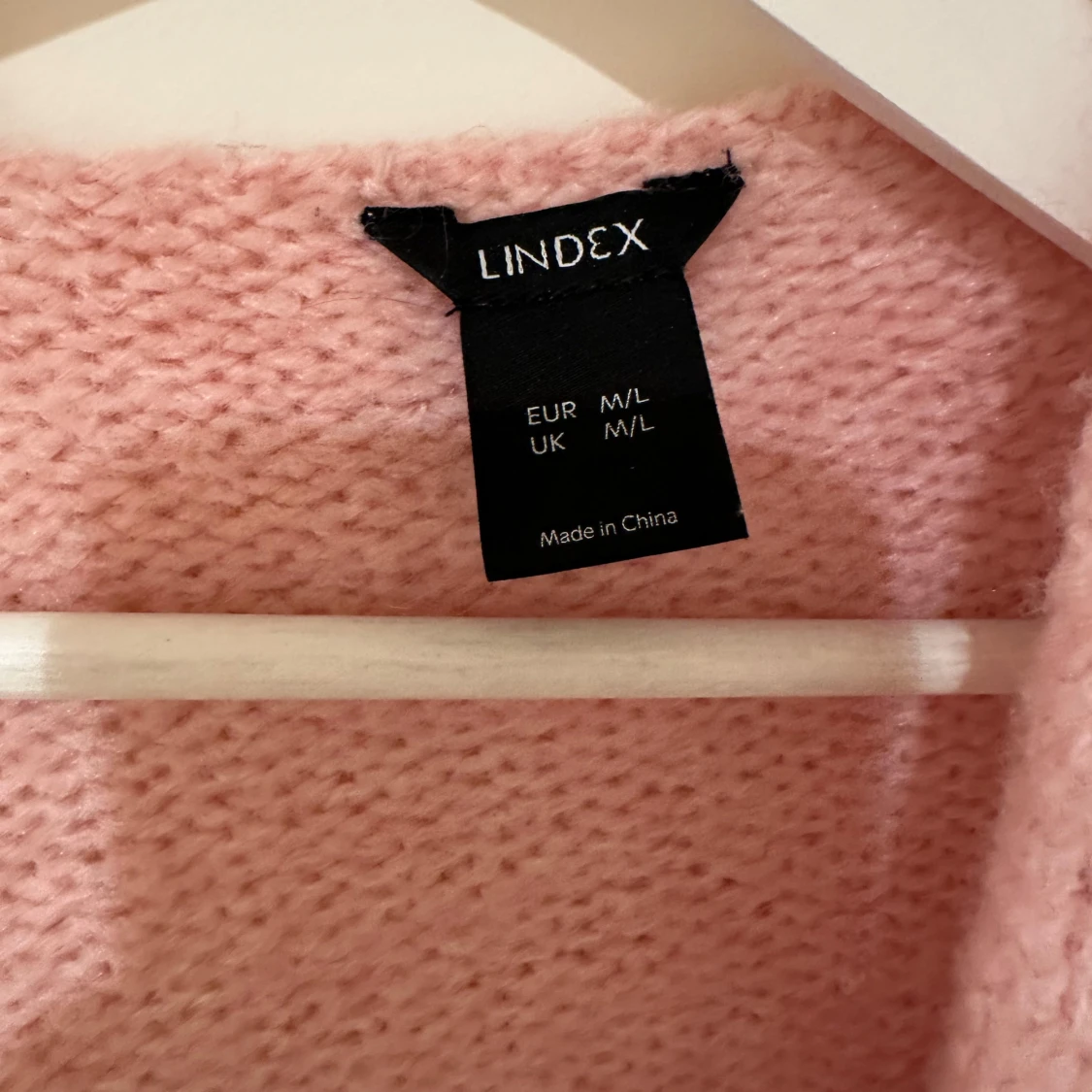 Rosa stickad kofta från Lindex - 1