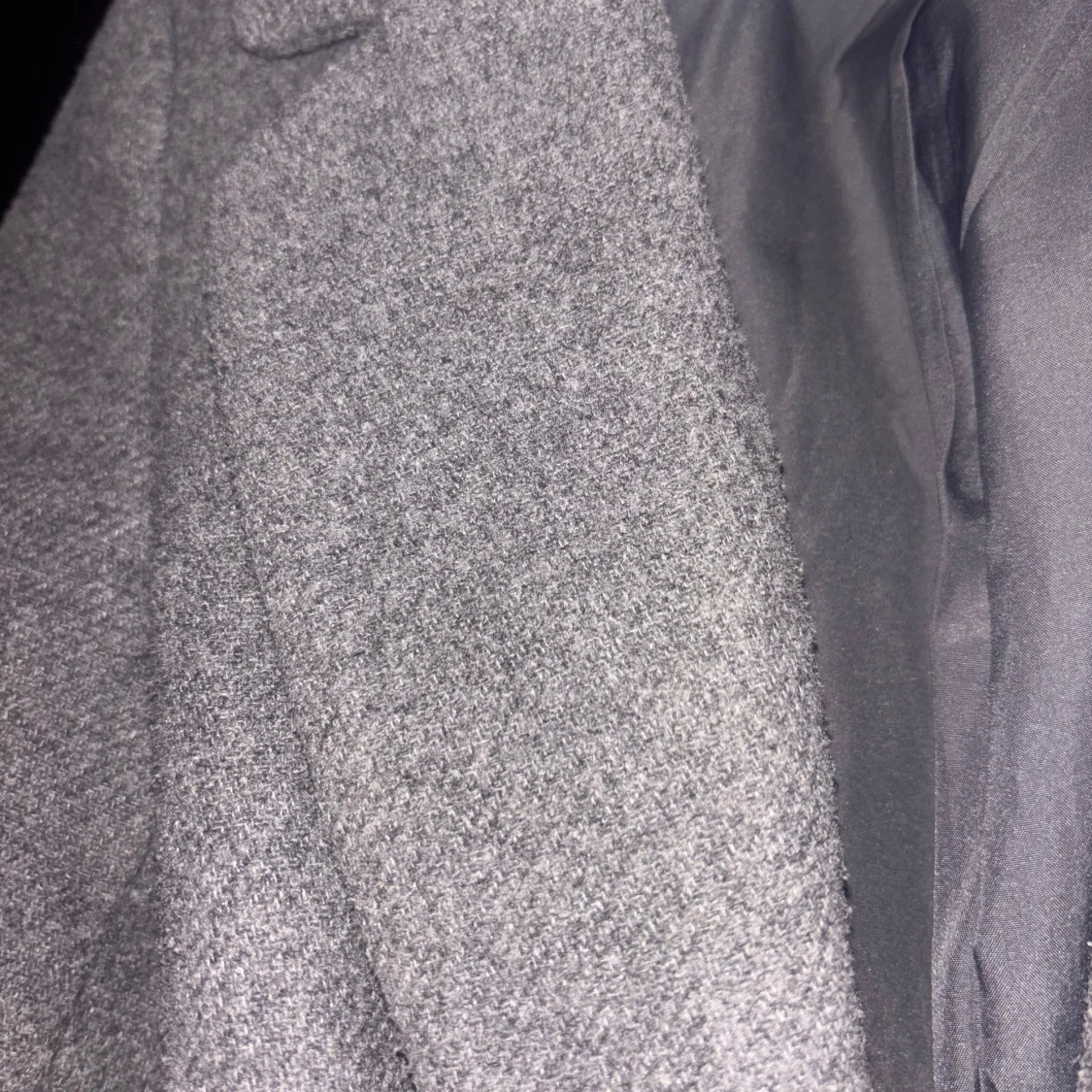 Grå kappa med bälte från hm - 3