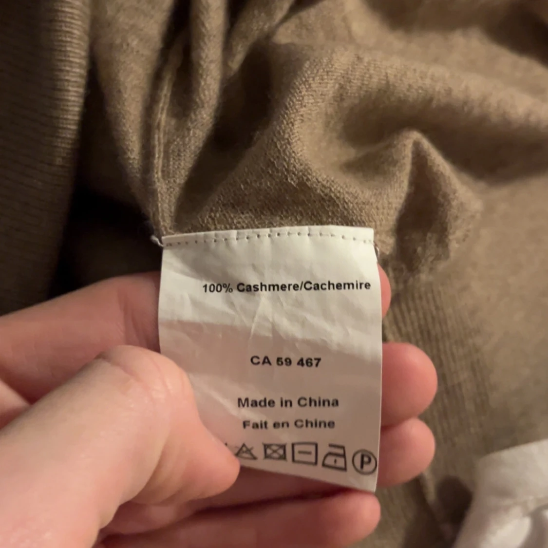 Beige kashmirtröja - 2