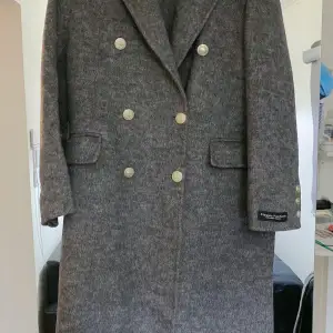 Woollen coat for winter with long woollen hair to keep warm.Nice and thick fabric. Size M  Length from should to end : 110cm I’m about 158/159cm so reaches my ankle 100%new with pockets sewed without tag.